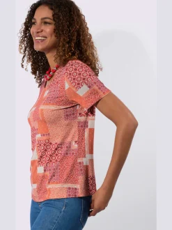 T-shirt imprimé viscose douce et fluide