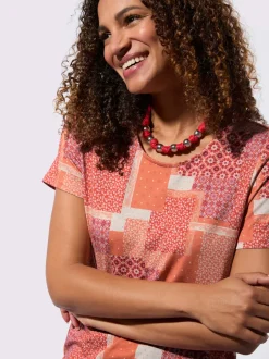T-shirt imprimé viscose douce et fluide