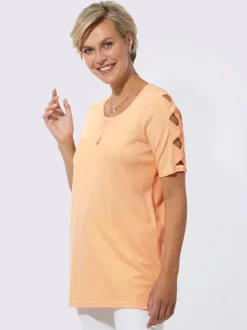 T-shirt long jersey interlock