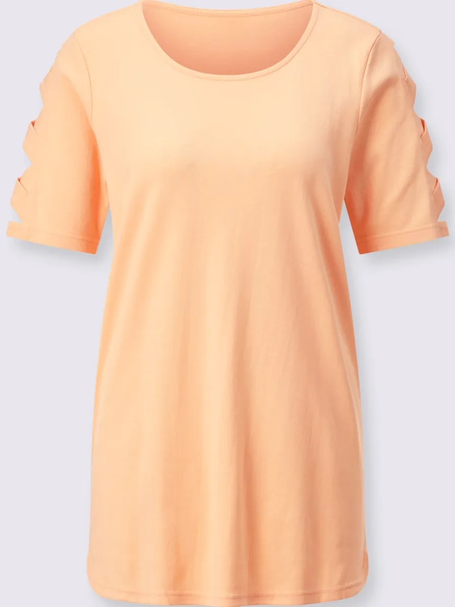 T-shirt long jersey interlock