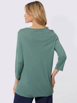 T-shirt long plis élégants