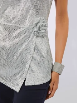 T-shirt long qualité plissée tendance