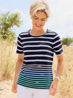 T-shirt rayé pur coton