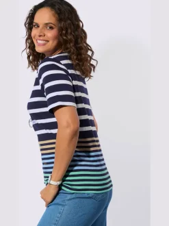 T-shirt rayé pur coton