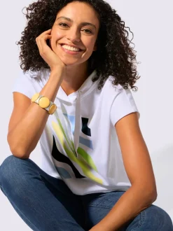 T-shirt à capuche pur coton