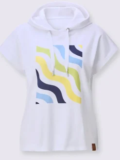 T-shirt à capuche pur coton