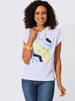 T-shirt à capuche pur coton