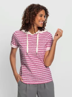 T-shirt à capuche pur coton