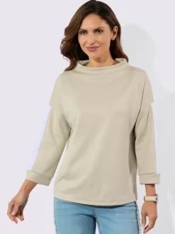 T-shirt à col montant 50% modal