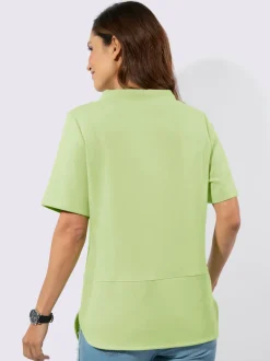 T-shirt à col montant 50% modal