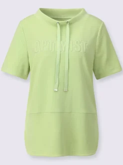 T-shirt à col montant 50% modal