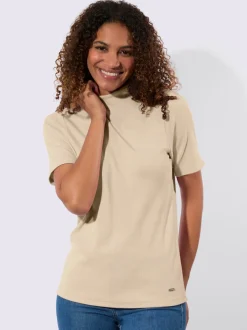 T-shirt à col montant qualité coton