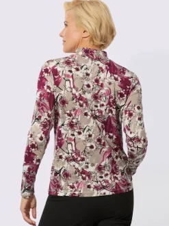 T-shirt à col montant viscose