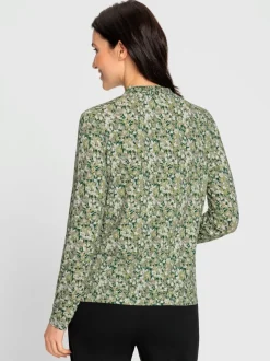 T-shirt à col montant 95% viscose (ecovero)