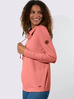 T-shirt à col roulé jacquard en jersey tendance