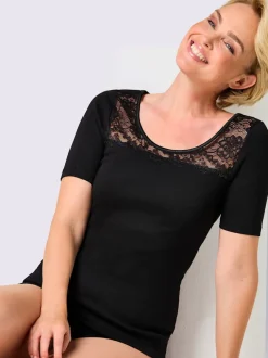 T-shirt côtes fines