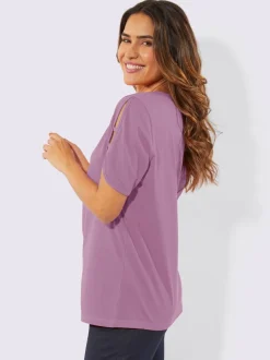 T-shirt de loisirs manches aux finitions soignées