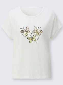 T-shirt à encolure ronde avec viscose (ecovero)