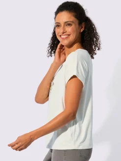 T-shirt à encolure ronde avec viscose (ecovero)