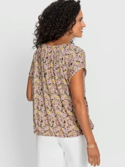T-shirt à encolure ronde avec viscose (ecovero)