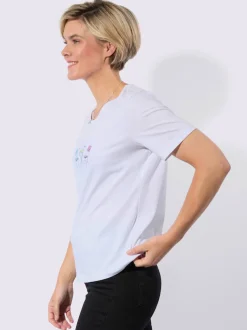 T-shirt à encolure ronde 100% coton