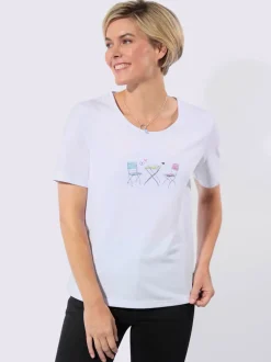 T-shirt à encolure ronde 100% coton