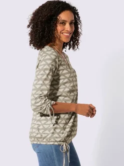 T-shirt à encolure ronde 50% coton et 50% modal