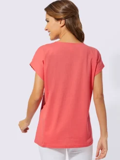 T shirt à encolure ronde et manches décontractées imprimé graphique