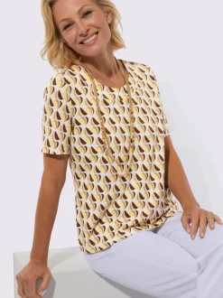 T-shirt à encolure ronde élasthanne