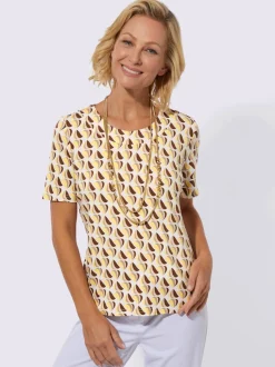 T-shirt à encolure ronde élasthanne