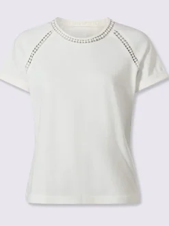 T-shirt à encolure ronde manches raglan courtes