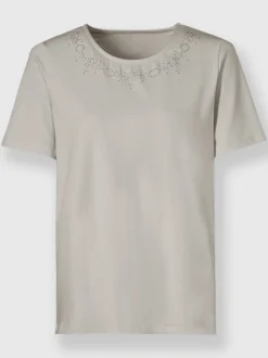 T-shirt à encolure ronde 50% modal