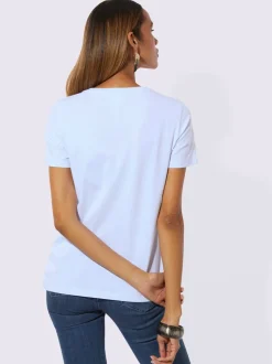 T-shirt à encolure ronde produit certifié ocs
