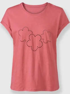 T-shirt à encolure ronde pur coton