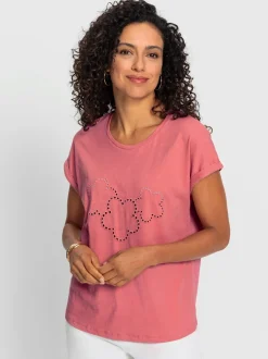 T-shirt à encolure ronde pur coton