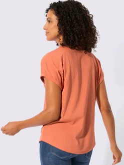 T-shirt à encolure ronde pur coton