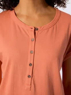 T-shirt à encolure ronde pur coton