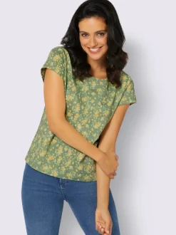 T-shirt à encolure ronde pur coton
