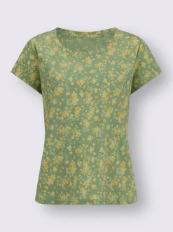 T-shirt à encolure ronde pur coton