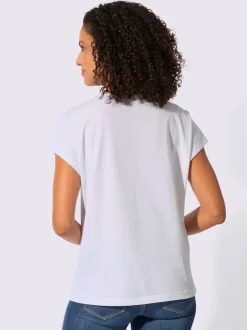 T-shirt à encolure ronde pur coton