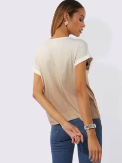 T-shirt à encolure ronde qualité viscose douce