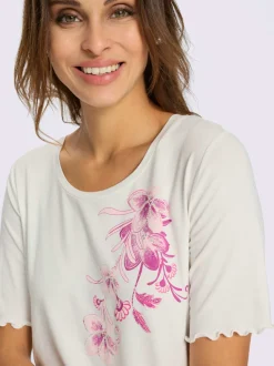 T-shirt à encolure ronde superbes détails