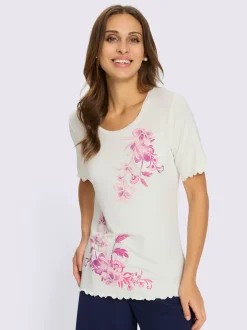 T-shirt à encolure ronde superbes détails