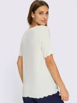 T-shirt à encolure ronde superbes détails