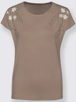 T-shirt à encolure ronde viscose