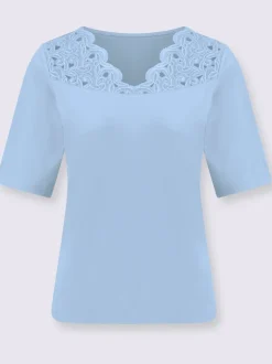 T-shirt en dentelle viscose
