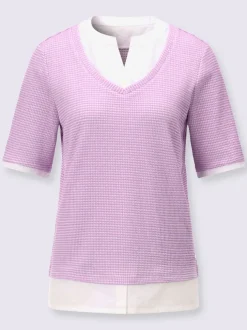 T-shirt 2 en 1 jacquard