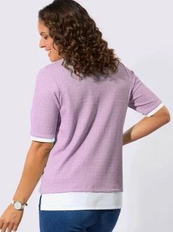 T-shirt 2 en 1 jacquard