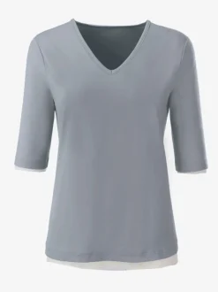 T-shirt en v toucher doux et agréable