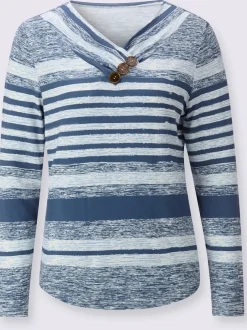 T-shirt en v 95% viscose